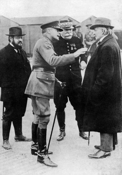 Sir Douglas Haig souligne un point au front, France, Première Guerre mondiale, 1916-1918, vers 1920 - Unbekannt