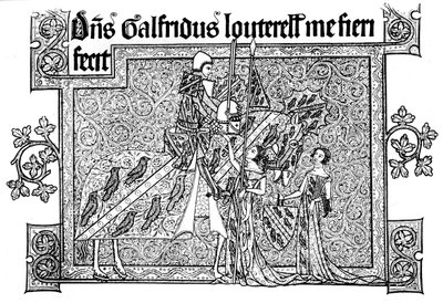 Sir Geoffrey Luttrell, sa femme et sa belle-fille, 1340, 1892 - Unbekannt