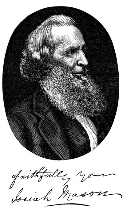 Sir Josiah Mason, fabricant de plumes anglais, vers 1880 - Unbekannt
