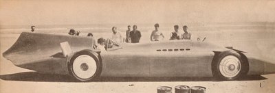 Sir Malcolm Campbell dans son nouveau Blue Bird à Dayton Beach, Floride, 1935 - Unbekannt
