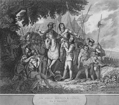 La gentillesse de Sir Philip Sidney envers un soldat, 1815 - Unbekannt