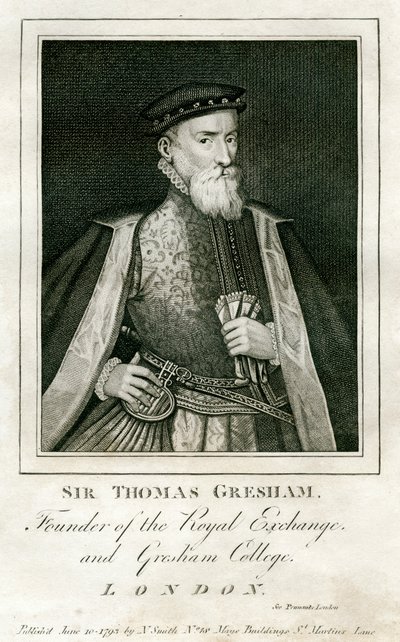 Sir Thomas Gresham, marchand et financier britannique, 16ème siècle - Unbekannt