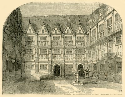 Maison de Sir Thomas Gresham dans Bishopsgate Street, c1872 - Unbekannt