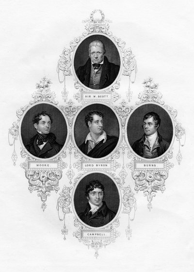 Sir Walter Scott, Thomas Moore, Lord Byron, Robert Burns, Thomas Campbell - Unbekannt