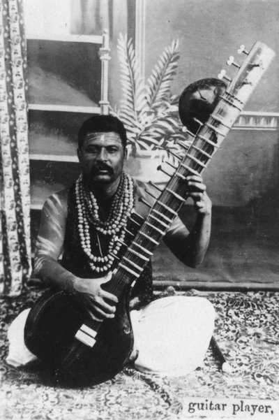 Joueur de sitar, Inde - Unbekannt