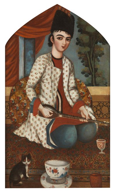 Joueur de sitar, vers 1830-1840 - Unbekannt