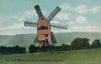 Six moulins à vent rapides, Kingston, près de Lewes, Sussex, vers 1905 - Unbekannt