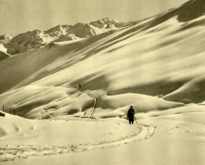Ski à Upper Schlossalm, près de Bad Hofgastein, Autriche, vers 1935 - Unbekannt