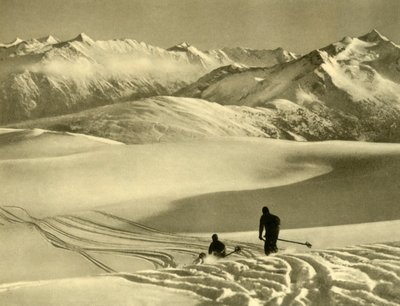 Ski sur le plateau de Gerlos, Autriche, vers 1935 - Unbekannt