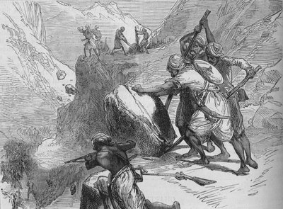 Escarmouche dans un Col de Montagne, vers 1880 - Unbekannt