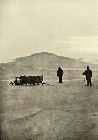 Luge sur la barrière avant le retour du soleil, vers 1908, 1909 - Unbekannt