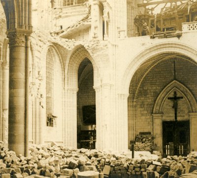 Cathédrale de Soissons, Soissons, nord de la France, vers 1914-1918 - Unbekannt