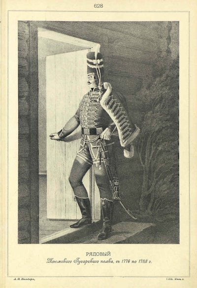 Soldat du régiment de hussards d