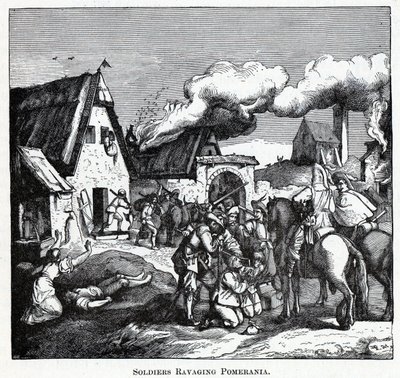 Soldats ravageant la Poméranie, 1882 - Unbekannt