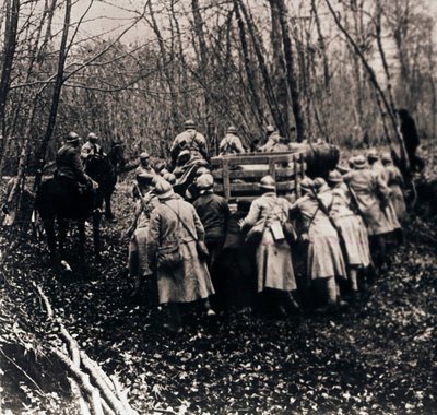 Soldats dans les bois, vers 1914-1918 - Unbekannt