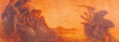 Quelques femmes écoutent la musique provenant des cordes d