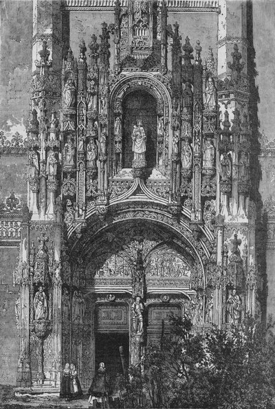 Façade sud du monastère de Santa Maria à Belém, vers 1890 - Unbekannt