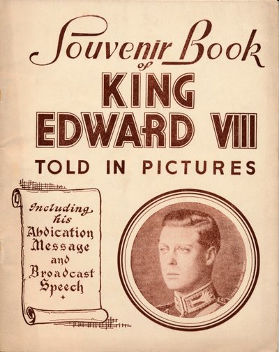 Livre souvenir du roi Édouard VIII : raconté en images - Unbekannt