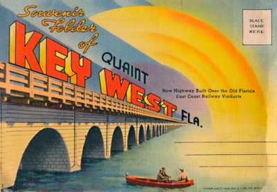 Dossier souvenir de Key West Fla. - Nouvelle autoroute, vers 1940 - Unbekannt
