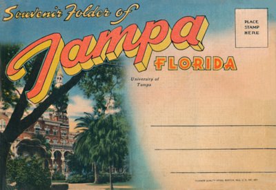 Souvenir de Tampa, Floride - Université de Tampa, années 1940 - Unbekannt