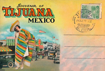 Souvenir de Tijuana, Mexique, vers 1939 - Unbekannt