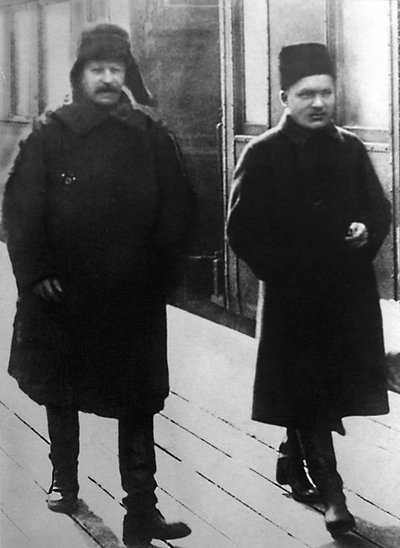 Dirigeants soviétiques Joseph Staline et Sergei Kirov, Moscou, URSS, 1928 - Unbekannt
