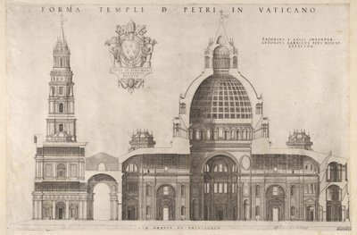 Speculum Romanae Magnificentiae : Conception pour la basilique Saint-Pierre au Vatican, 1514 - Unbekannt