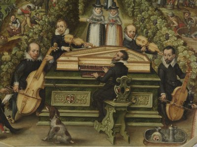 Couvercle de clavecin de Lucas Friedrich Behaim von Schwartzbach, 1619 - Unbekannt