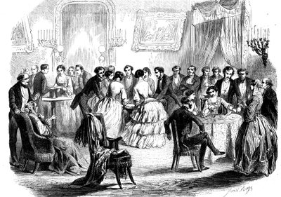 Réunion spiritualiste dans un salon parisien, 1853 - Unbekannt
