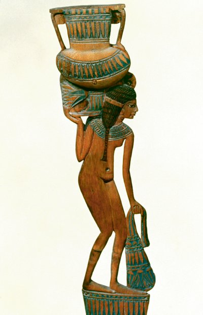 Cuillère en forme de jeune fille portant un vase, XVIIIe dynastie - Unbekannt