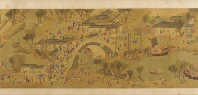 Festival de printemps sur la rivière, dynastie Qing, 18ème siècle - Unbekannt