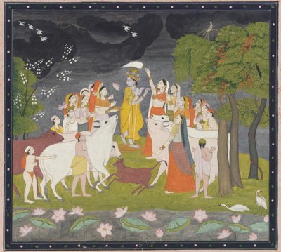 Sri Krsna avec la flûte, vers 1790-1800 - Unbekannt
