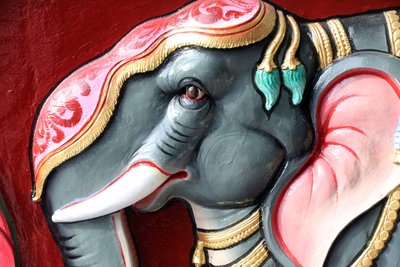 Temple hindou Sri Vadapathira Kaliamman. Éléphant. Singapour - Unbekannt