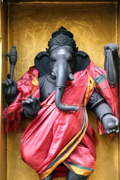 Temple hindou Sri Veeramakaliamman. Ganesha, également connu sous le nom de Ganapati et Vinayaka, est l