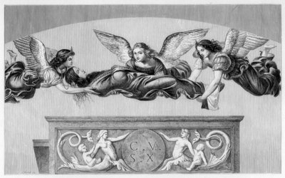 Sainte Catherine portée à son tombeau par des anges, 1520-1523 1870 - Unbekannt