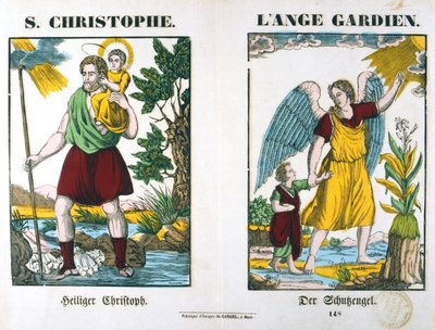 Saint Christophe et un ange gardien - Unbekannt