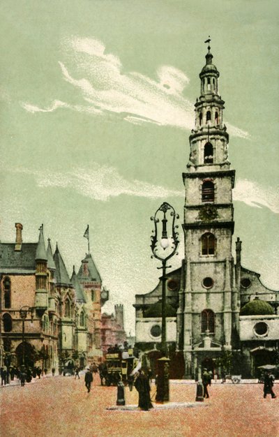Saint Clement Danes, Strand, Londres, c1910 - Unbekannt