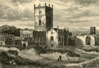 Cathédrale de St. David et le Collège, vue du nord-est, 1898 - Unbekannt