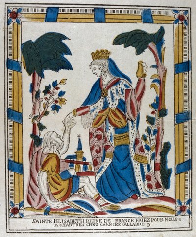 Sainte Élisabeth de Hongrie donnant l