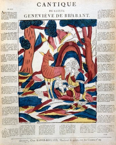 Sainte Geneviève de Brabant dans la forêt - Unbekannt