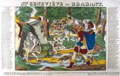 Sainte Geneviève de Brabant dans la forêt - Unbekannt