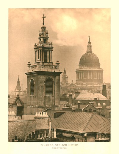 St James, Garlick Hithe, le clocher, milieu-fin du 19ème siècle - Unbekannt