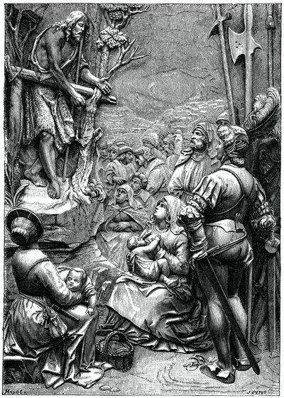 Saint Jean-Baptiste prêchant dans le désert, XVIe siècle - Unbekannt