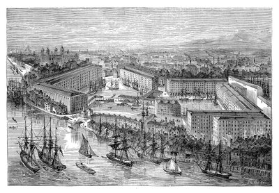 St Katherines Docks, Londres, fin du 19ème siècle - Unbekannt