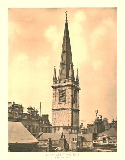 St Margaret Pattens, Le Clocher, milieu-fin du 19e siècle - Unbekannt