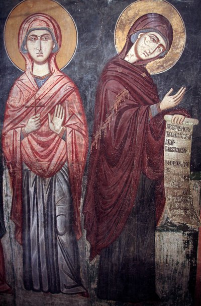 Sainte Marina et la Vierge Marie, église Timios Stavros tou Agiasmati, Sainte Croix d