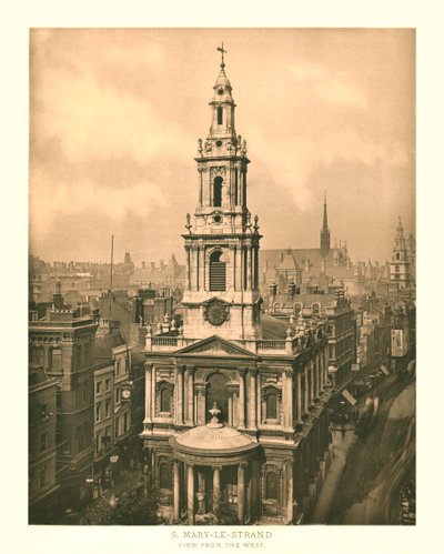 St Mary-le-Strand, Vue de l
