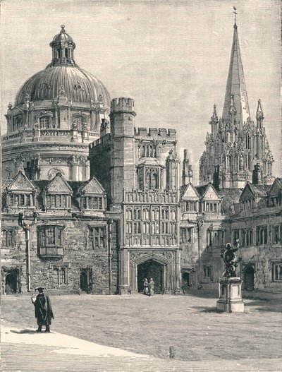 Église Sainte-Marie et le Radcliffe, depuis la cour, à Brasenose, 1896 - Unbekannt