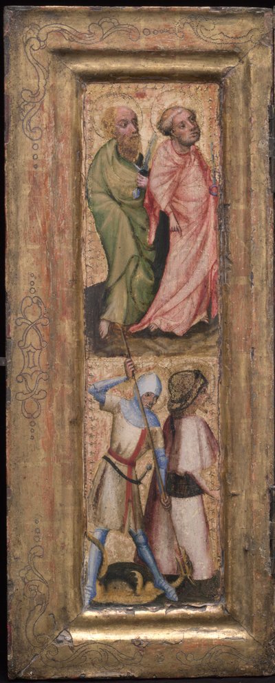 Saint Pierre et Saint Paul, Saint Georges et Saint Jacques le Majeur, vers 1424 - Unbekannt
