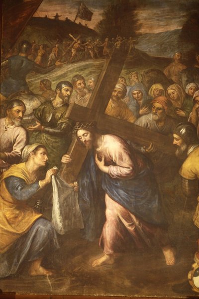 Sainte Véronique et Jésus portant sa croix, Tricase, Italie - Unbekannt